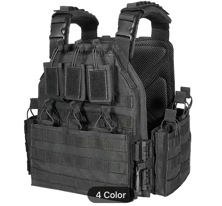 4X 3X Huge Sleek bulletproof vest FREE body armor lllA Insert Plates USA 3A